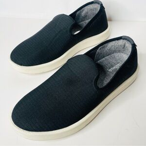 Allbirds Black Wool Lounger Woven Slip-On Sneaker Size 8